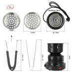 Aprinzător cărbuni narghilea AO Blazer T - 650 W - imagine 3