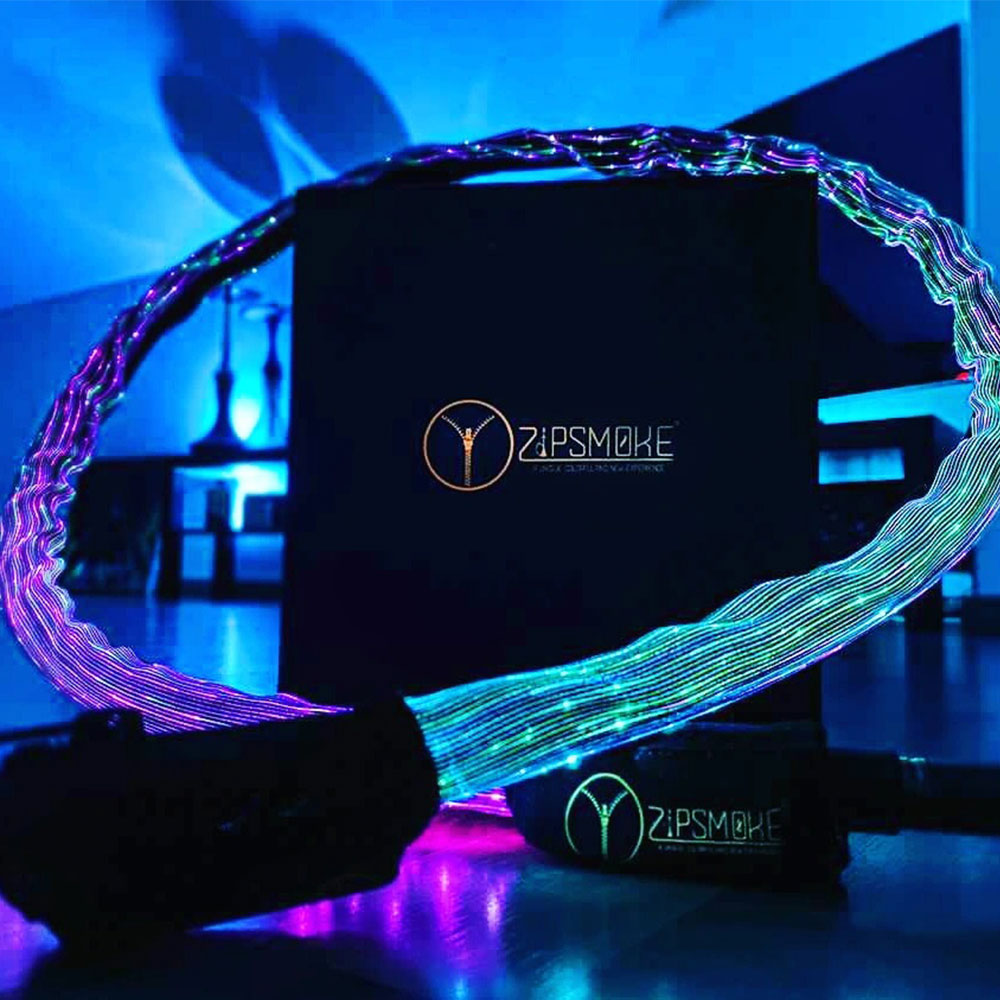 ZipSmoke-Stardust-husa-furtun-narghilea-LED.jpg ZipSmoke Stardust - husă furtun narghilea LED - imagine 1